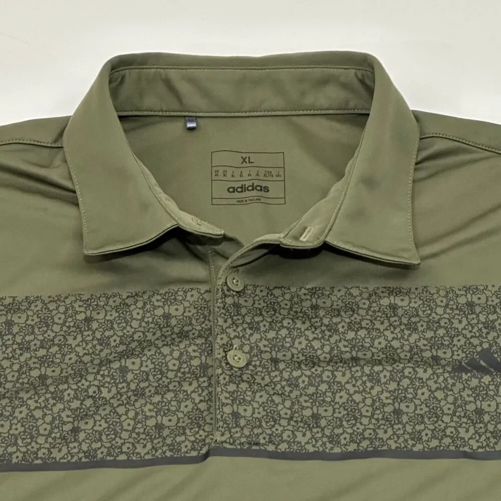 Adidas Men's Polo Shirt‎ Olive Green Size XL